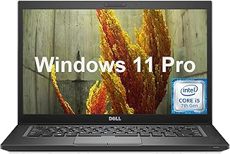Dell Latitude 7480 Business Laptop Computer Win11 pro, 14in Notebook 7480, Dual Core i5-7th 2.6GHz to 3.5GHz, 16GB RAM, 256GB SSD (Renewed)