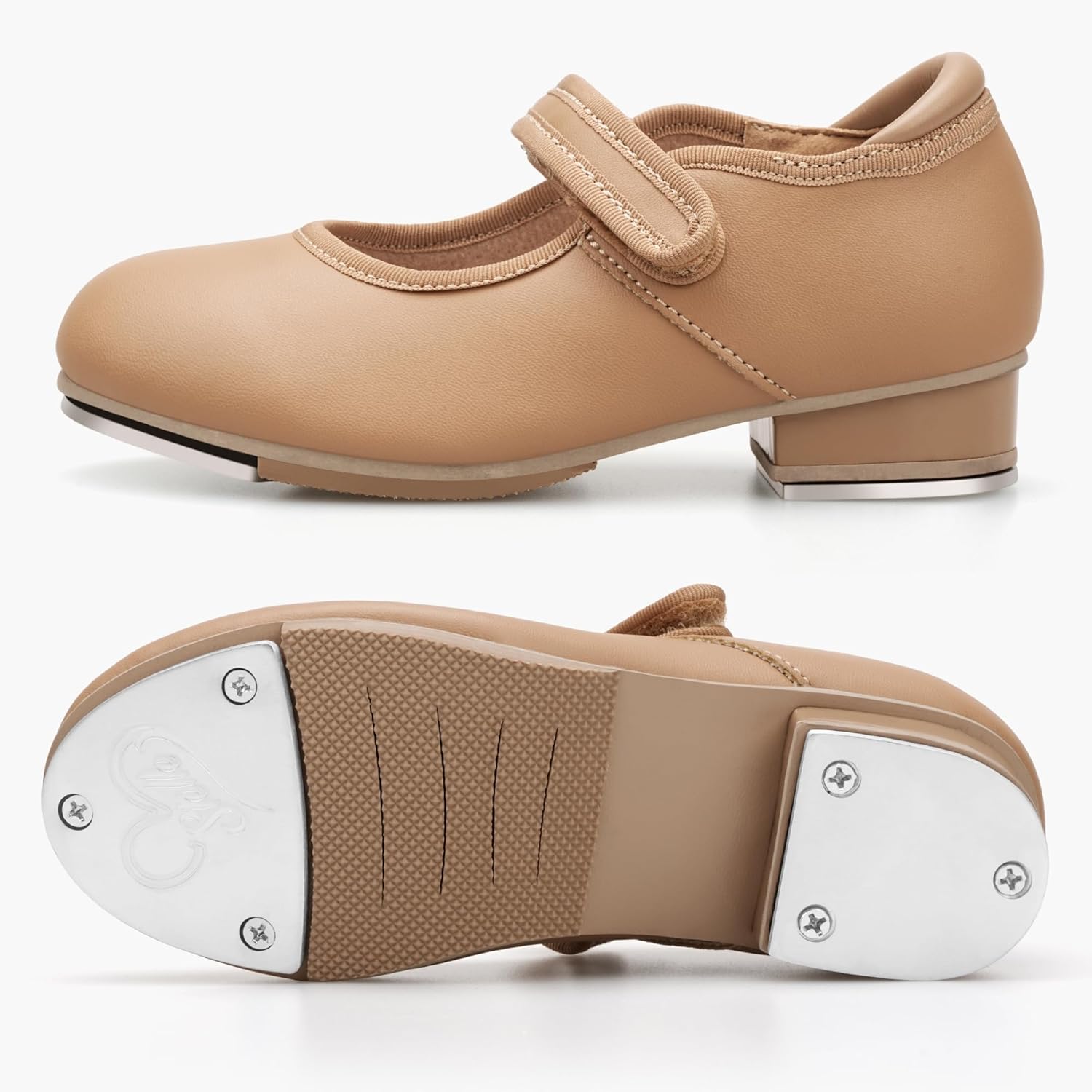 Stelle Tap Shoes for Girls Toddler PU Tap Dance Shoes for Toddler/Little Kids/Big Kids - Image 3