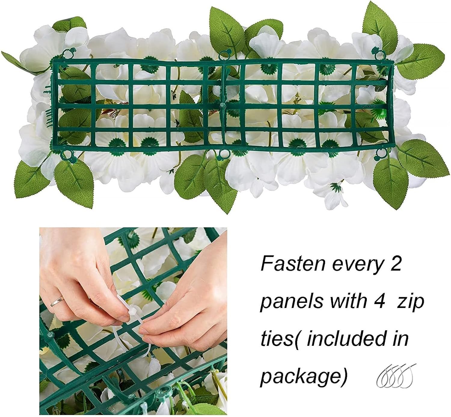 Flowers Panels For Table Centrepieces Decorative,9 Pieces Rectangular Floral Centerpiece,Ornament Flower Row Flower Wall Decorations,for Reception,Dining Table,Living Room,Dining Party(Color:G)