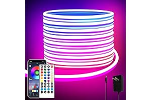 32.8ft LED Neon Flexible Strip Lights for Home and Outdoors