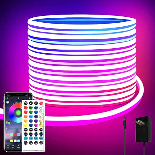 segrass 32.8ft LED neon Lights with Remote APP Control IP65