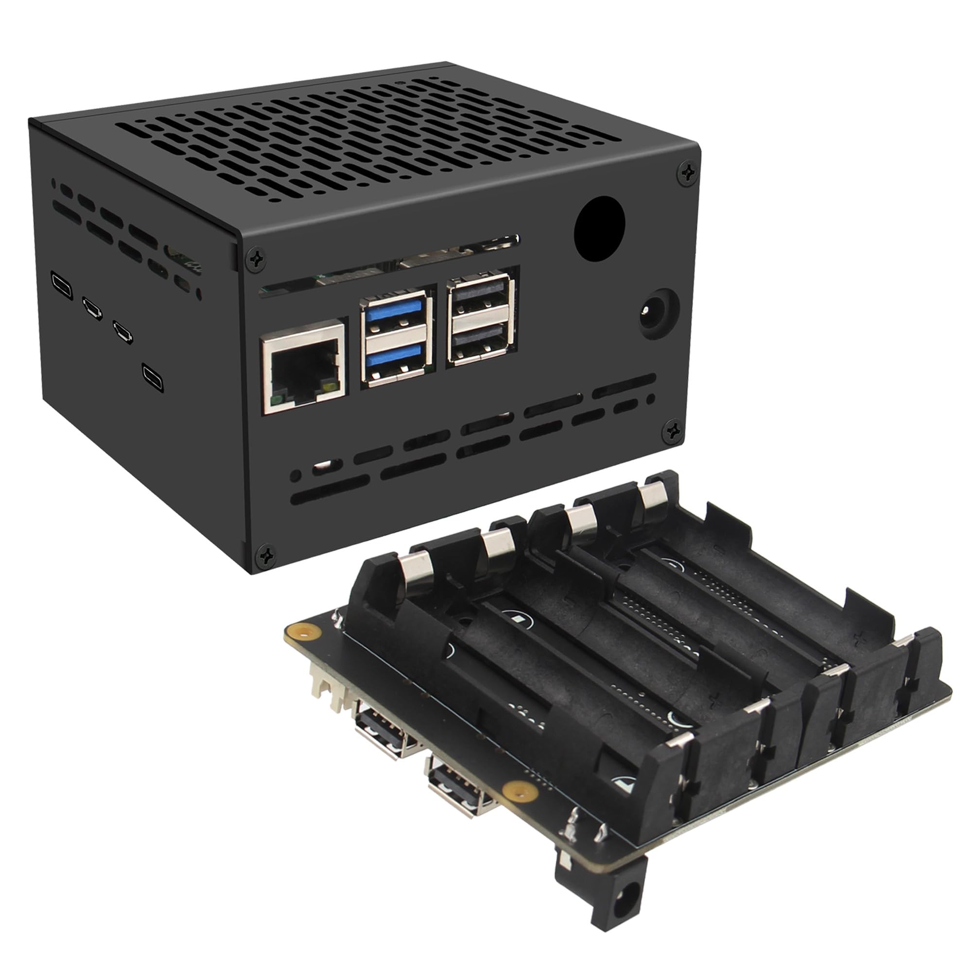 Onduleur Raspberry Pi 5 Geekworm X1202 avec boîtier et alimentation ininterrompue - 8