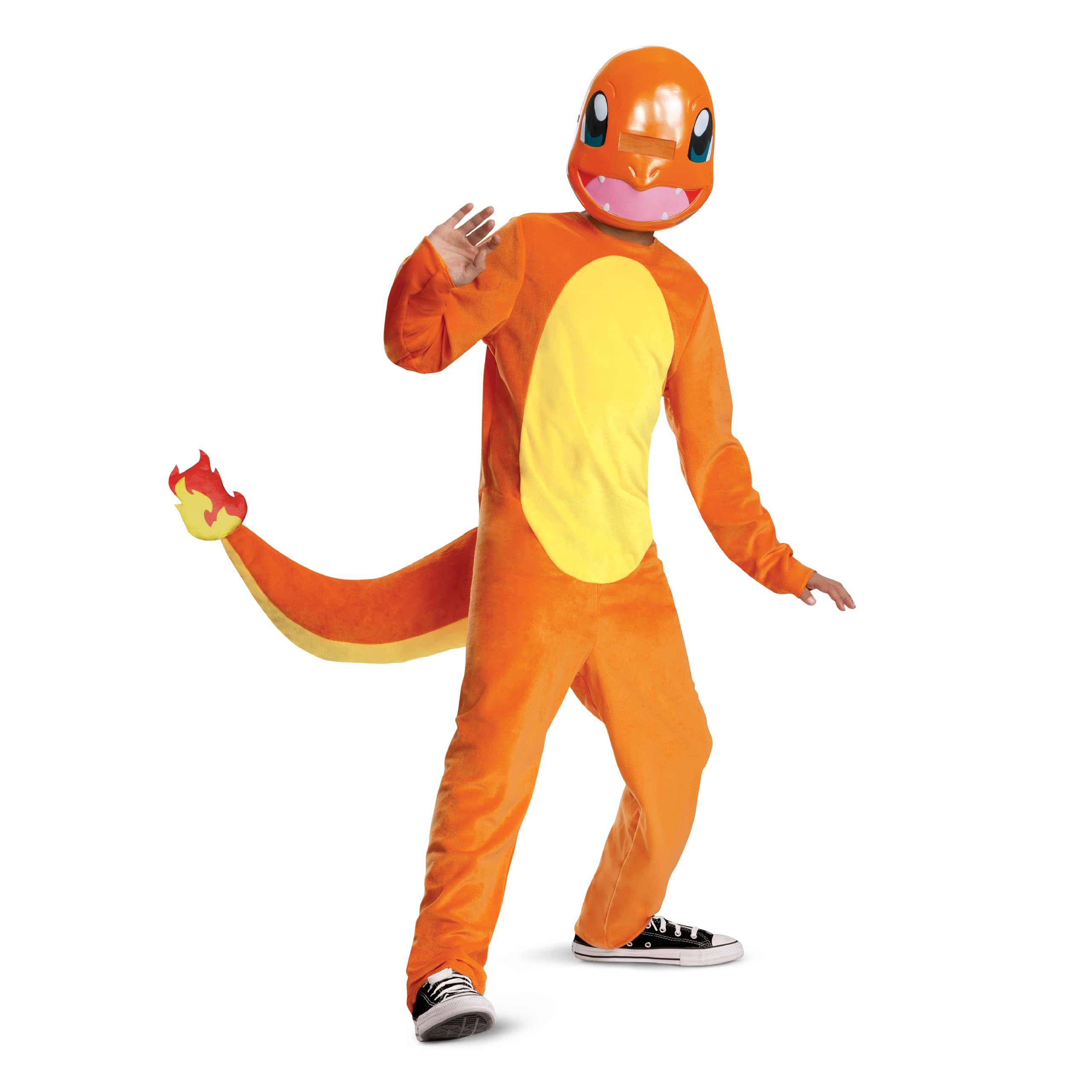 Disguise Disfraz de Charmander para niños, disfraz oficial de Pokemon Deluxe con tocado