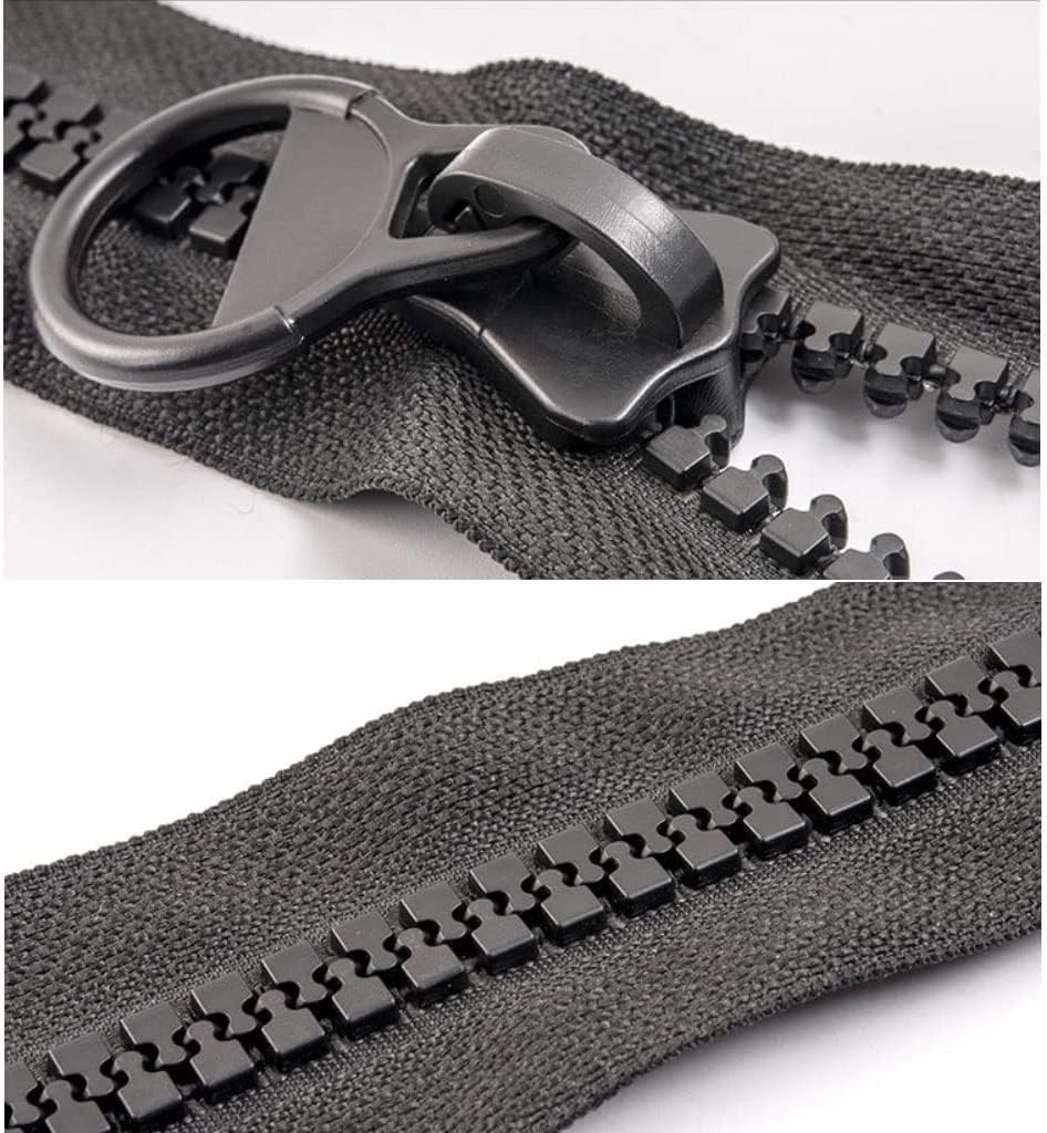 Zippers for Sewing，Zipper Replacement, 1pcs 8# 60300CM Resin Zipper, Sewing Zippers with Zipper Sliders, Clothes Sleeping Bag Tent Bedspreads Sewingack,:(250cm)