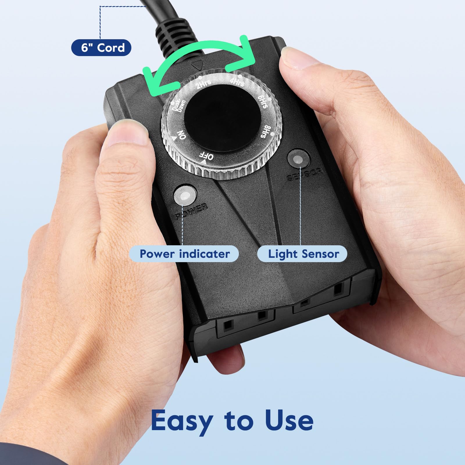 Snapklik.com : Outdoor Light Sensor Timer Waterproof, Mechanical Plug ...