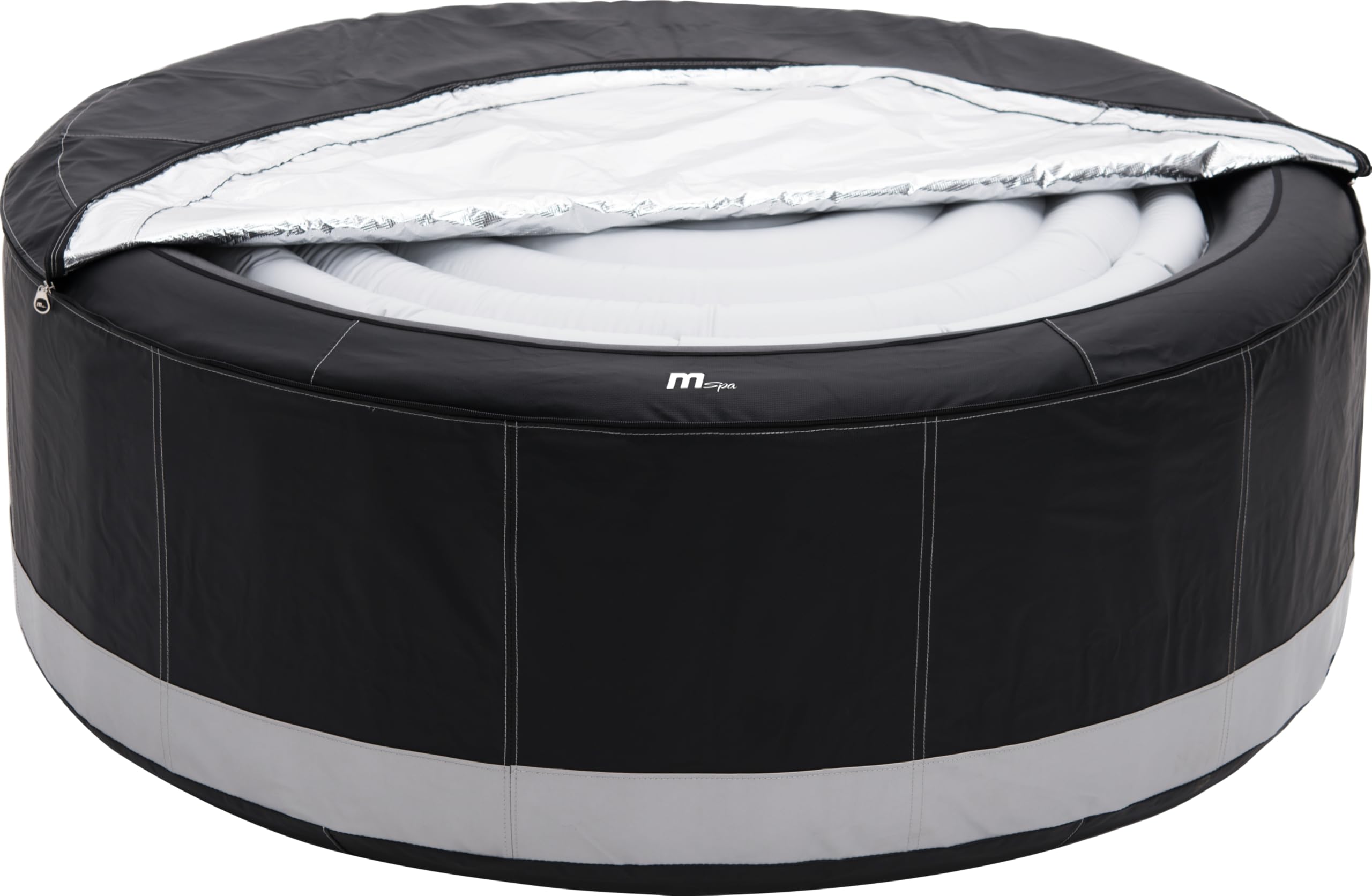 MSPA Whirlpool Camaro, 204x204x70 cm – Aufblasbarer Whirlpool für 6 Personen mit 138 Massagedüsen, PTC-Heizung, UV-Desinfektion & Rhino-Tech 6-Schicht-Material | Selbstaufblasend, Digitale Steuerung