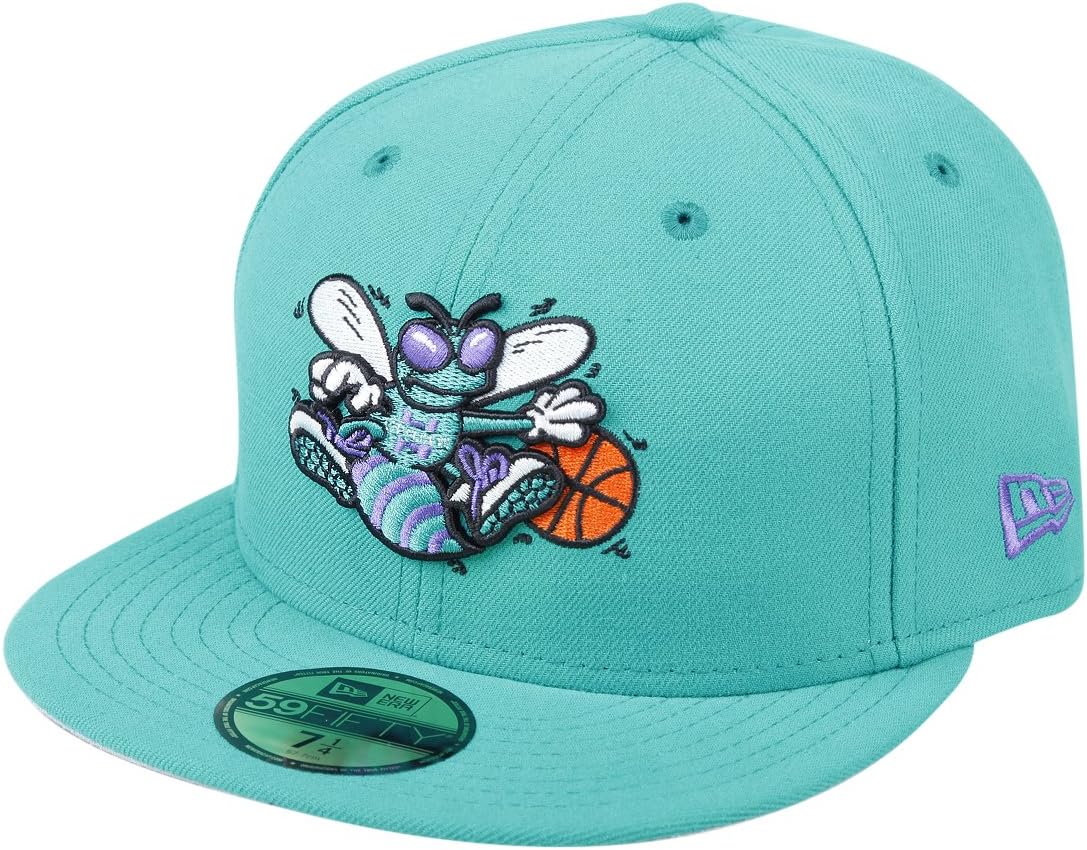 New Era Cappello Charlotte Hornets Hardwood Classics 59FIFTY NBA-Cappello :  Sport e tempo libero
