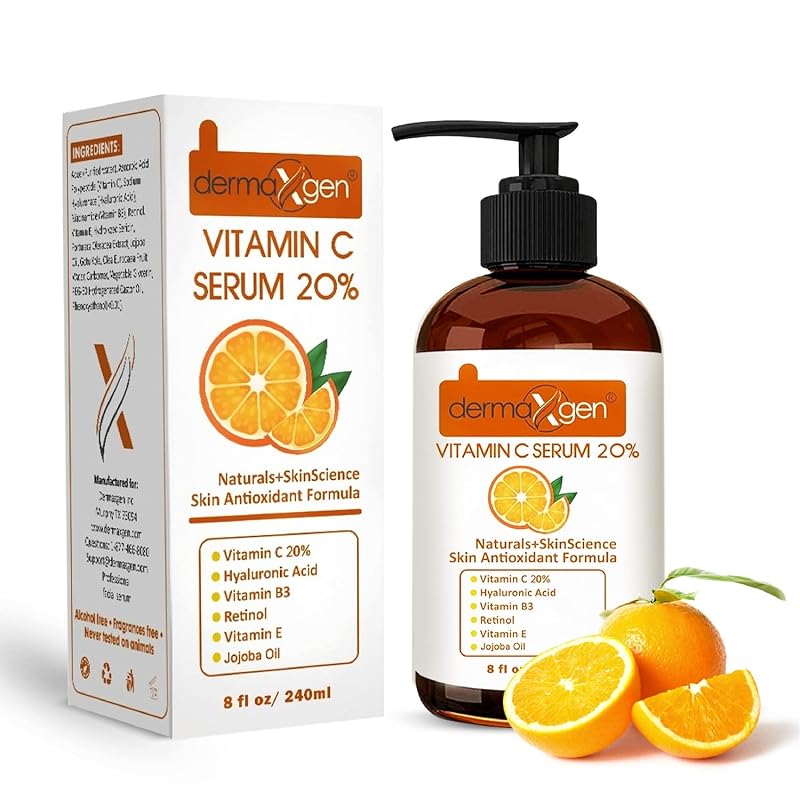 Sérum facial DERMAXGEN com Vitamina C 20%, 240 mL