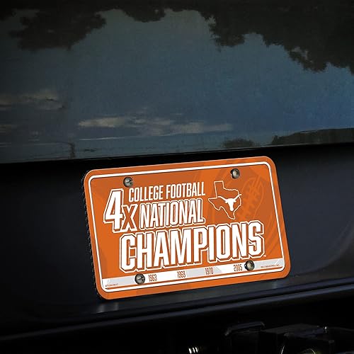 Miniatura 247 de NCAA etiqueta de metal para auto, negro