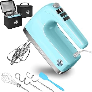 Lord Eagle 9-Speed Digital Hand Mixer Electric Handheld, 500W DC Motor