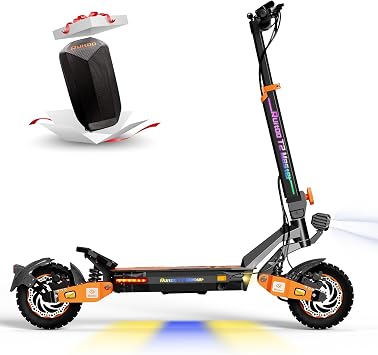 T2 2400W Electric Scooter for Adults with Dual High Power Motor,Max 35 MPH Speed,40 Mile Range,Foldable E-Scooter with All-Terrain 10 Inch Fat Tires, Long-Ride Commuter E-Scooter Off-Road E Scooters