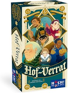 HUCH!, Hof-Verrat, Spannendes Gesellschaftsspiel voller Intrigen, Bluff und Taktik, Perfekt für Familien und Freunde, Für 2–5 Spieler ab 10 Jahren