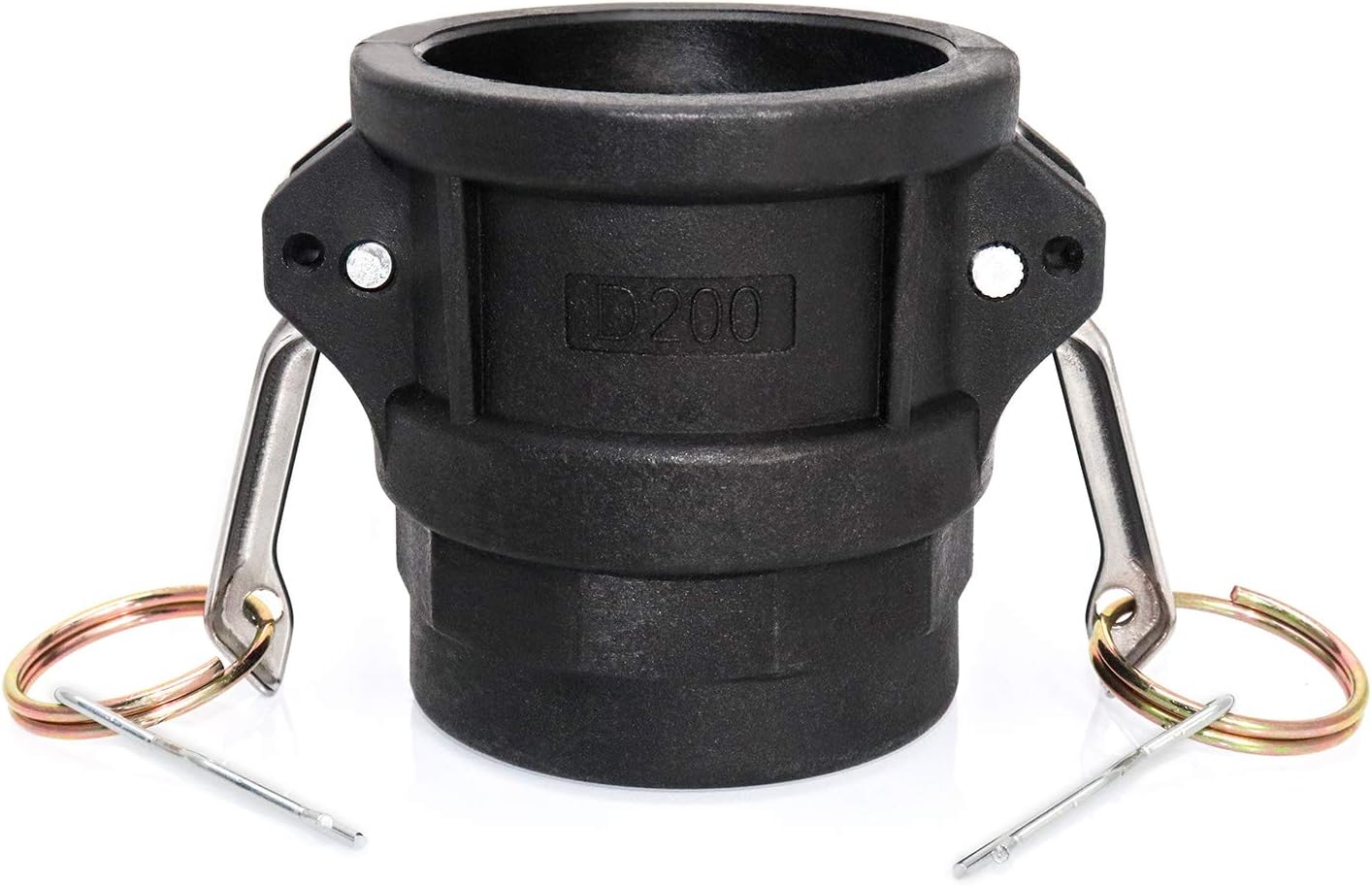 QWORK Hose Fitting, Polypropylene Type D Cam & Groove Fitting- -2" Female Coupler x 2" NPT Female : Industrial & Scientific