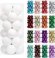 Vista 63 de XmasExp - Juego de 24 adornos de Navidad inastillables, bolas de árbol de Navidad, decoraciones para bolas de árbol de Navidad, 40 mm/1.57