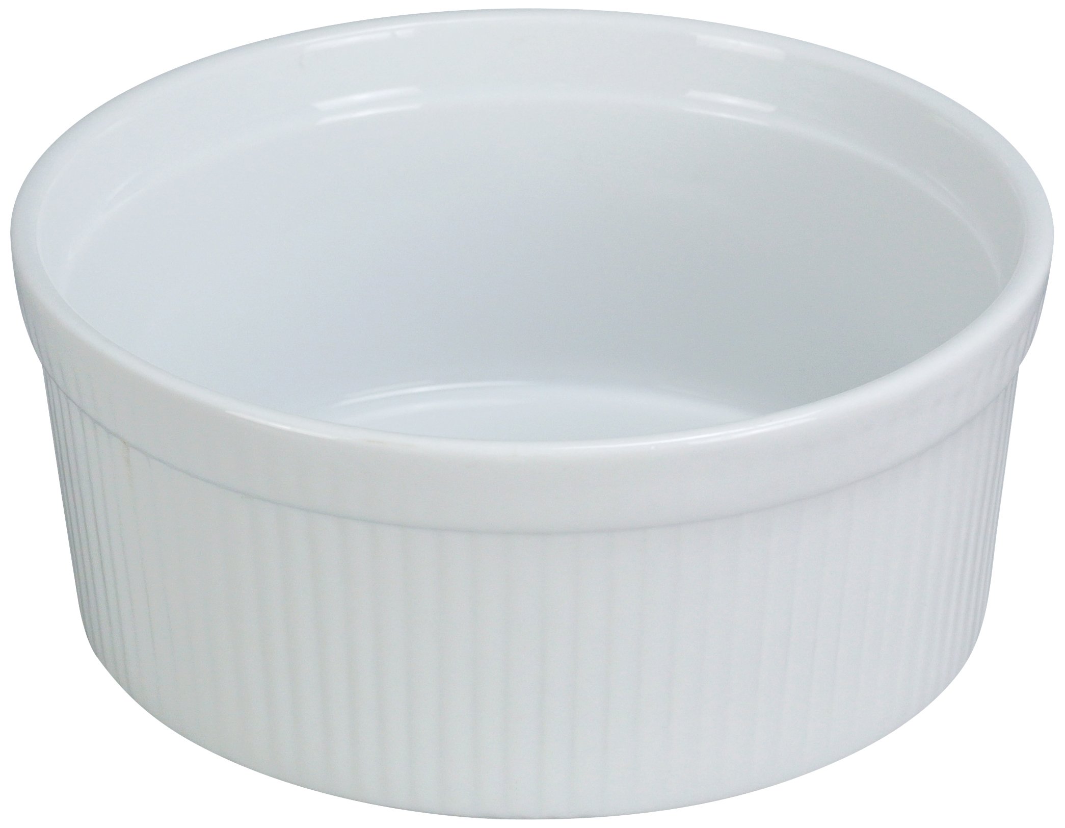 Yanco SF-132 Souffle Bowl, Fluted, 32 oz Capacity, 6