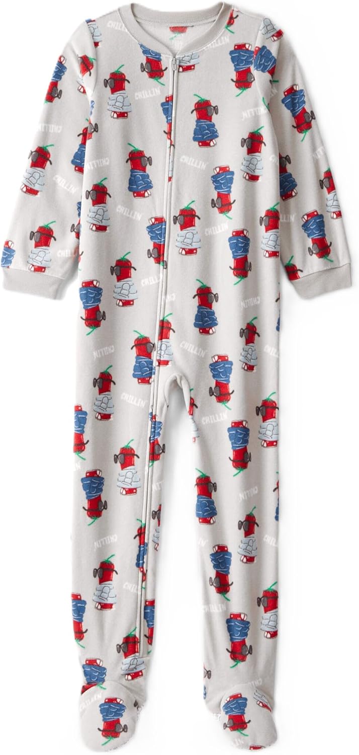 Carter's Big-Boys' 1 Pc Micro Fleece Footed Blanket Sleeper