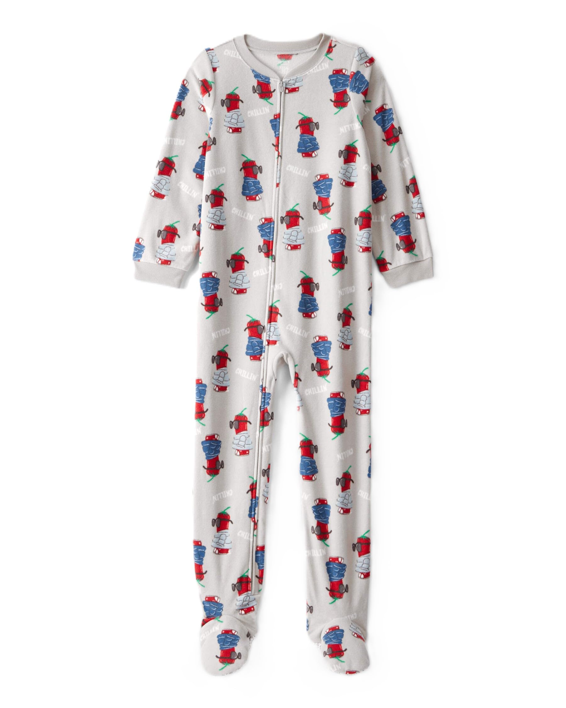 Carter's Big-Boys' 1 Pc Micro Fleece Footed Blanket Sleeper