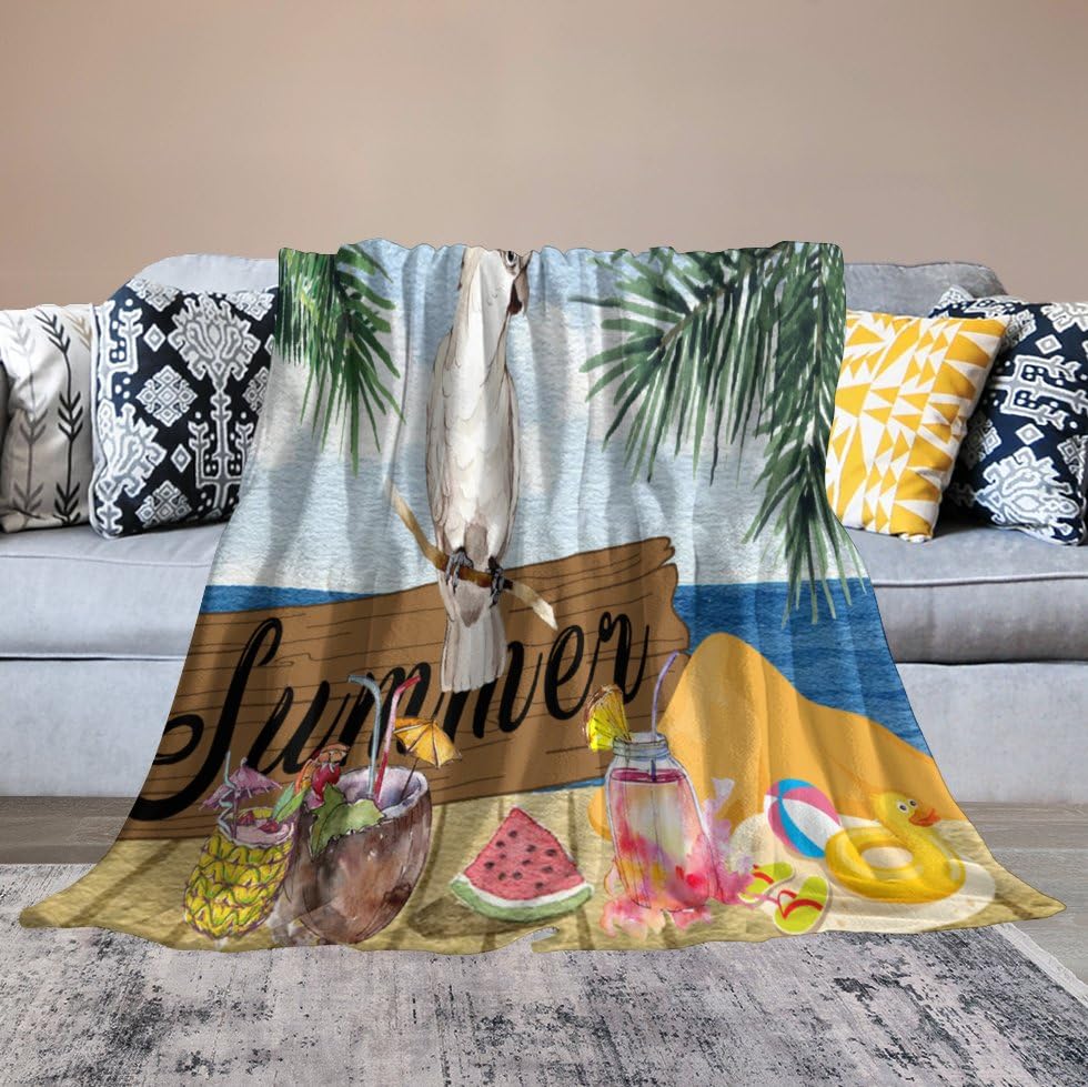Couverture perroquet polaire : idée cadeau de mariage originale - 6