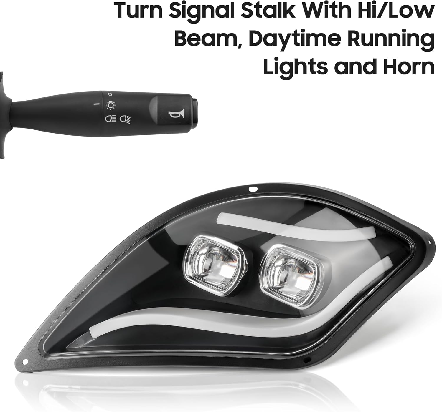 10L0L For Yamaha Drive 2 Light Kit - LED Daytime Running for Yamaha Golf Cart Lights - Golf Cart Street Legal Light Kit With Turn Signal Brake Light