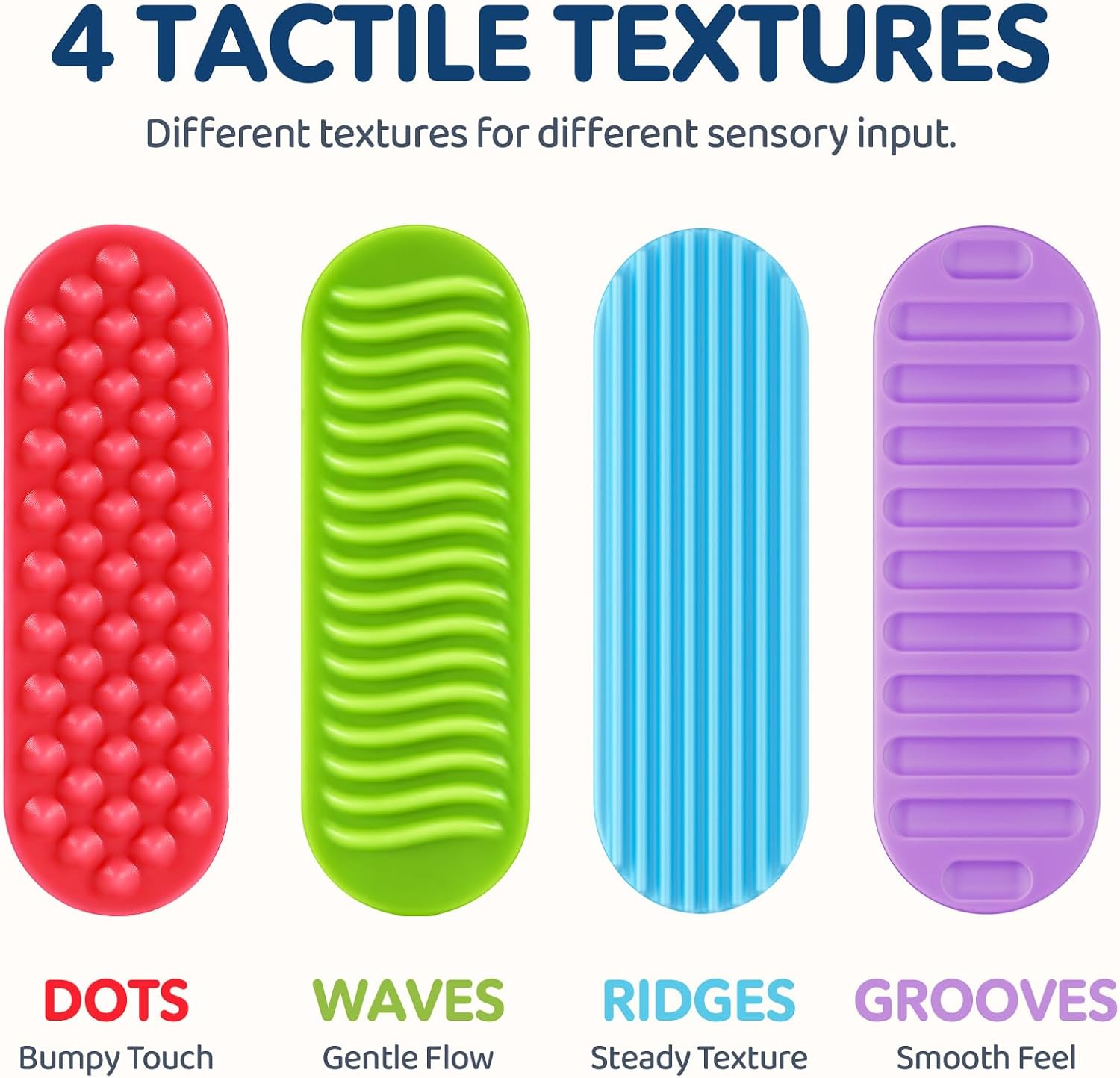 Sensory Stickers for Kids & Adults, 16 Pack Textured Classroom Calm Strips image 4