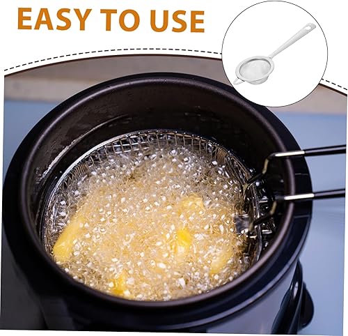 Miniatura 3 de Colador de acero inoxidable Colador de malla de té Colador de cocina Colador de tamiz de cocina Cuchara ranurada Manchador de acero inoxidable