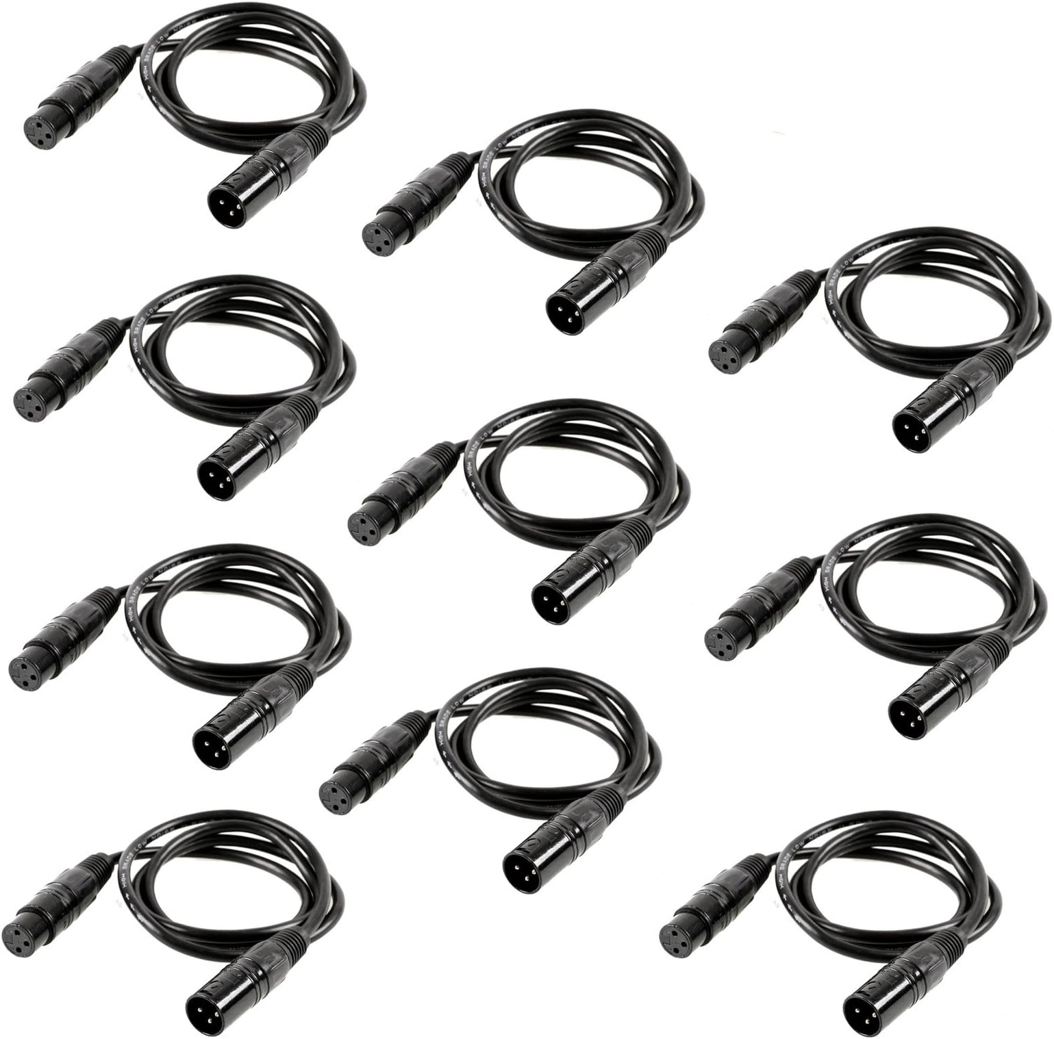 10 Pack DMX Cable
