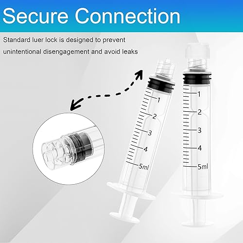 Miniatura 18 de Paquete de 12 jeringas Luer Lock de 0.1 fl oz con jeringas estériles selladas individualmente