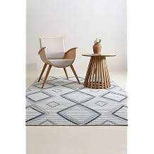 Sand Krem Mavi Katlanabilir Kolay Temizlenebilir Hal  65549a, 157 x 230