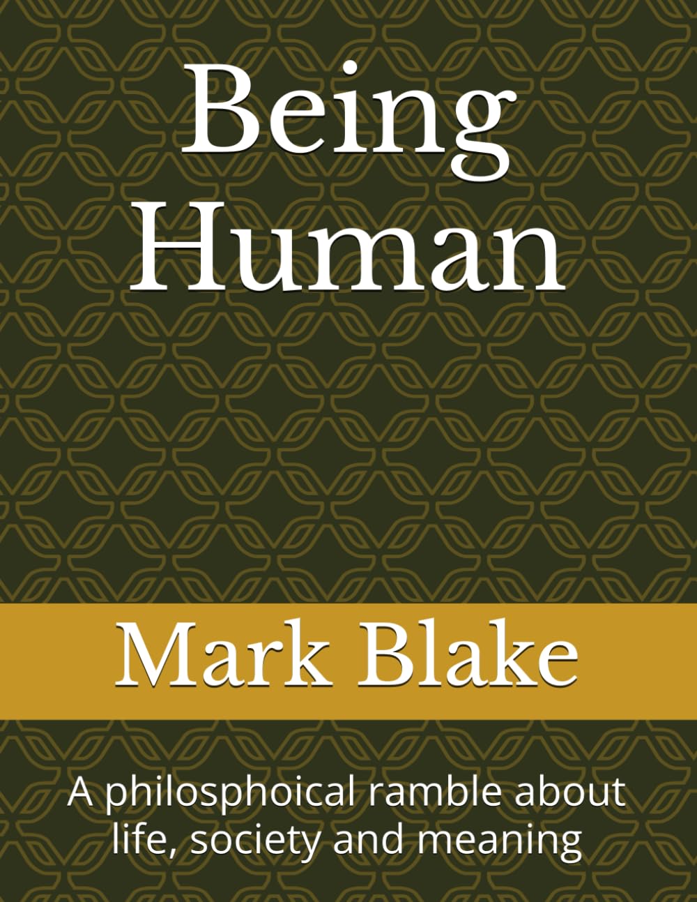 Being Human: A philosphoical ramble about life, society and meaning