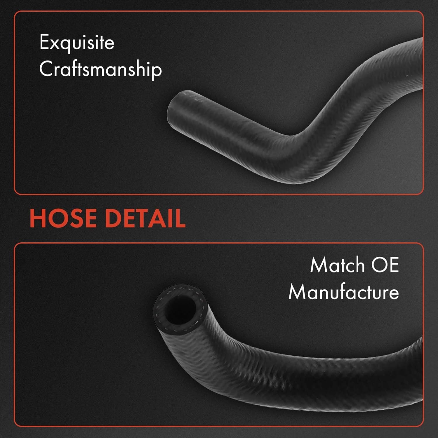 A-Premium Power Steering Return Hose Line Assembly Compatible with Honda Odyssey 2005-2017, 3.5L, From Tube (At Gear) to Intermediate Pipe