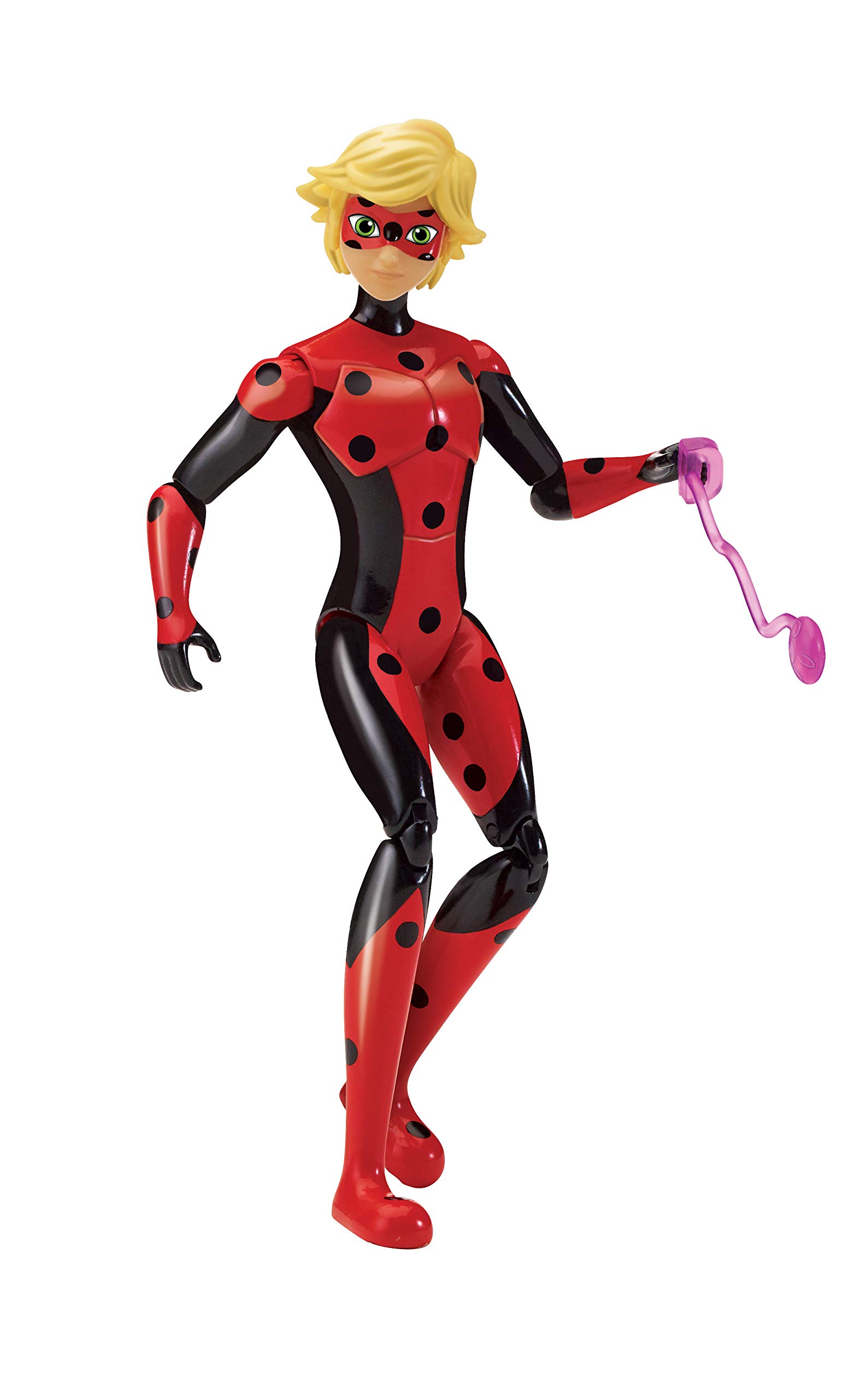 BANDAI - Miraculous Ladybug - Fashion Doll 26 cm - Coccinella con il suo telefono - Nuovo costume effetto vinile - P50028