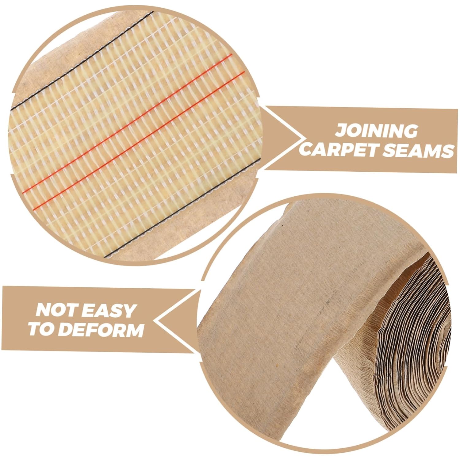Carpet Seam Connector Tape Durable Heat Bonding Adhesive for Seam Installation and Repair Easy to Use Long-Lasting Bond for Carpet Joining
