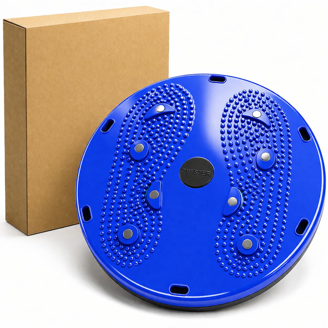 Tummy Twister Board for Waist Trimming & Core Workout | 360° Rotating Twist Disc for Weight Loss, Slimming & Balance Training | Ab Trimmer Plate for Men & Women – Blue