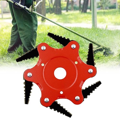 Miniatura 4 de Gelmevo Cabezal de recortadora de acero, cabezal de recortadora de 6 maquinillas de afeitar de acero premium, cuchillas giratorias universales