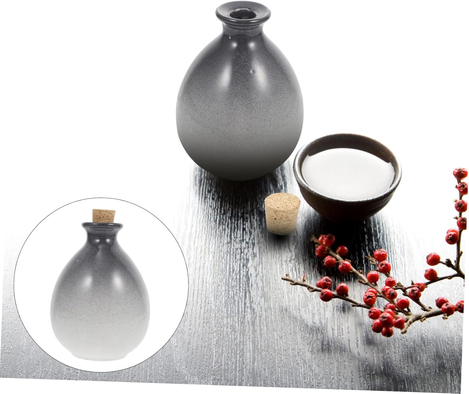 Elegant Ceramic Wine Bottle Cork for Fermentation Brewing Winemaking Chinese Style Wine Multi-functional Storage
