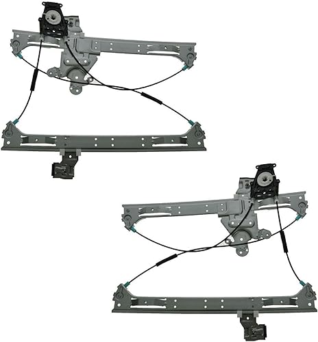 Miniatura 386 de TRQ Juego de elevalunas manual para el lado del conductor y del pasajero compatible con Chevrolet Tracker 1998 1989-1997 Geo 1989-1998 Suzuki