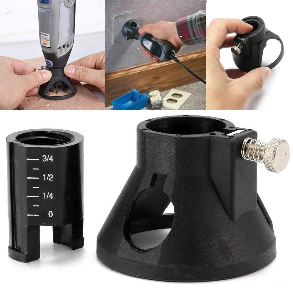 Kit Router E Guide Per Multi Tool - Set Punze HSS Per Forare E Intagliare Legno - Foto 8