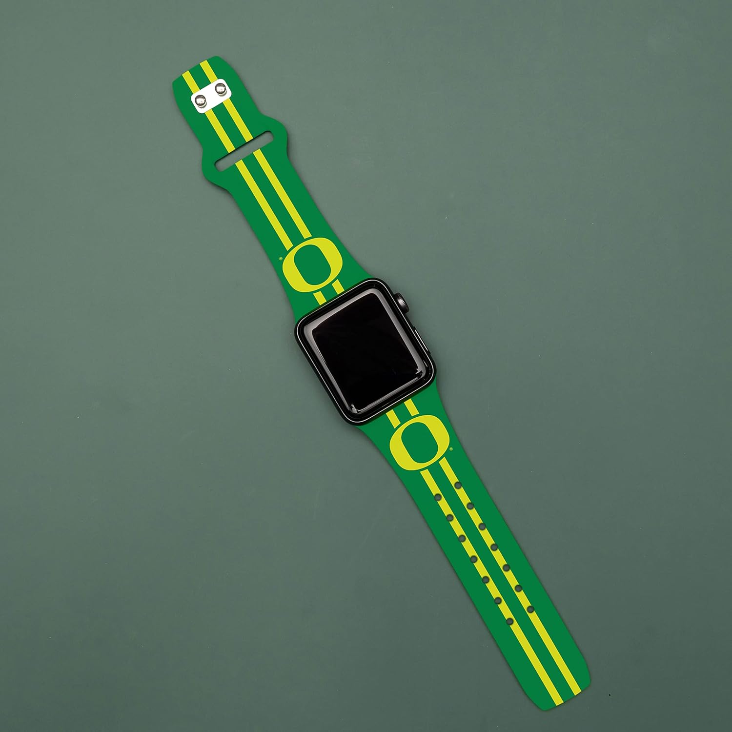 Affinity Bands Oregon Ducks HD NCAA Watch Band Compatible with Apple Watch - All Series