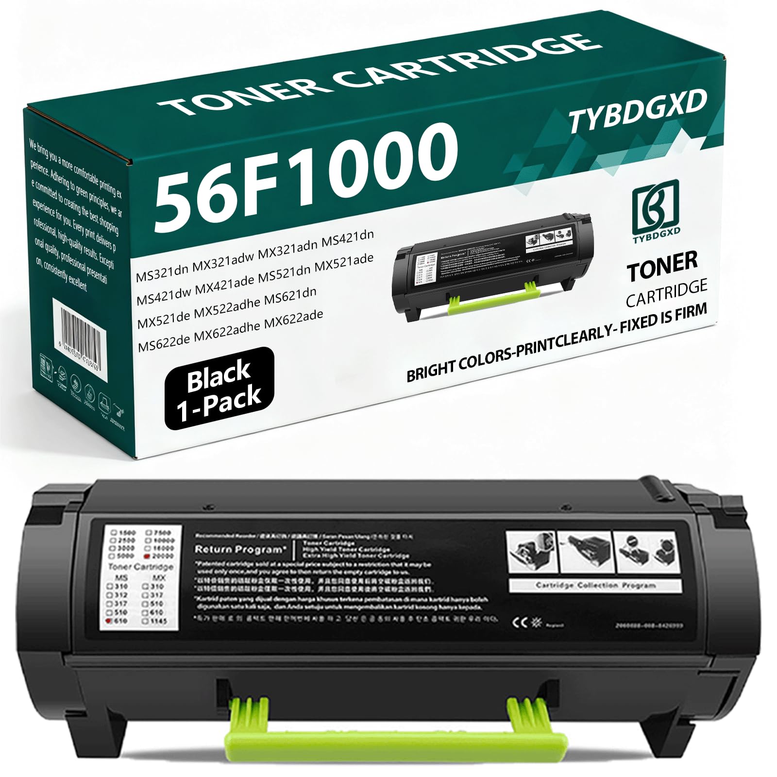 Amazon.com: 56F1000 56F1H00 56F1X00 56F1U00 High Yield Toner