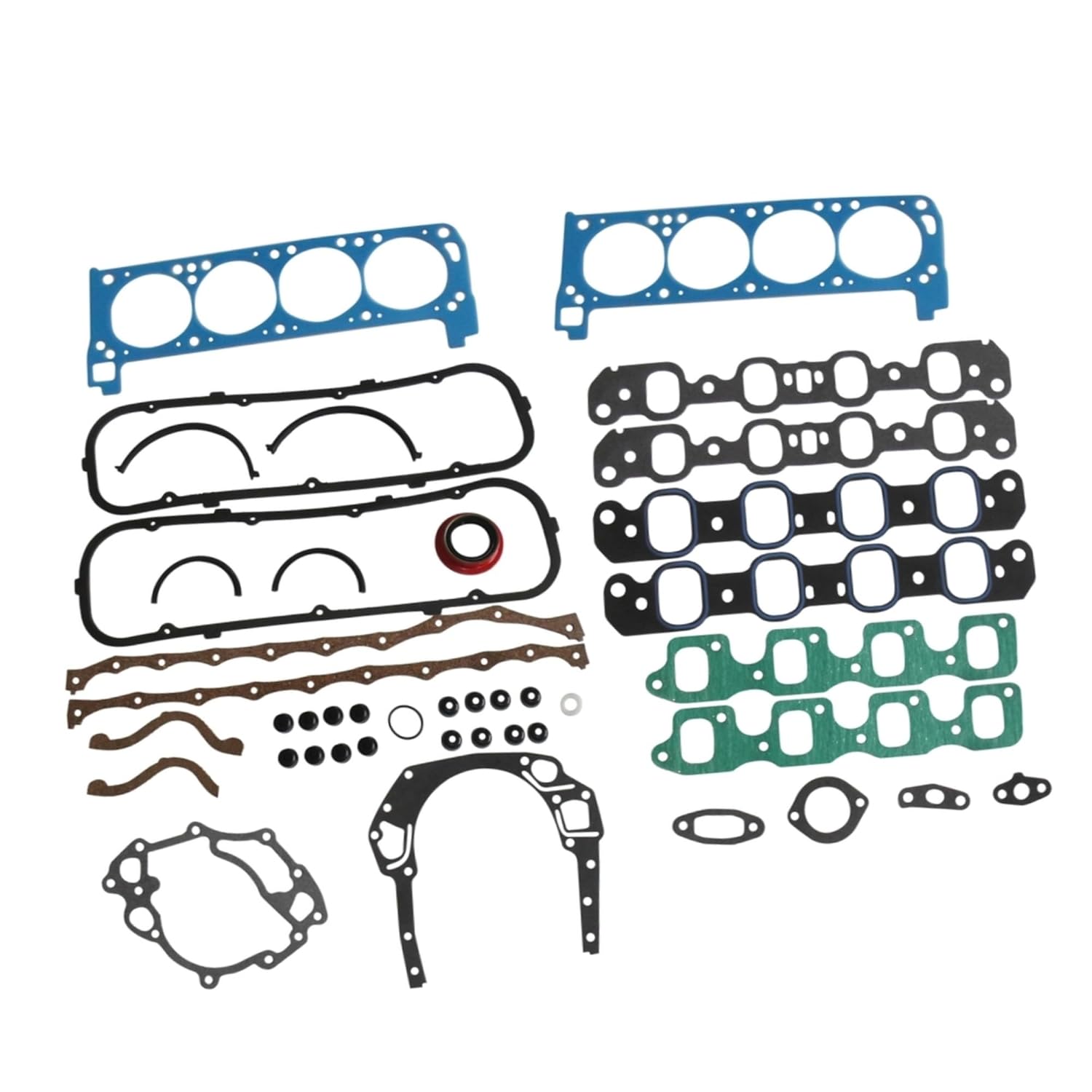 Full Complete Engine Head Gasket Set for Ford Truck Car V8 351C 351M 400 1970-1982 F400-8 Full Premium Gasket Set for ’70-’74 351C, '75-'81 351M, and '71-'82 400S 5.8L 6.6L