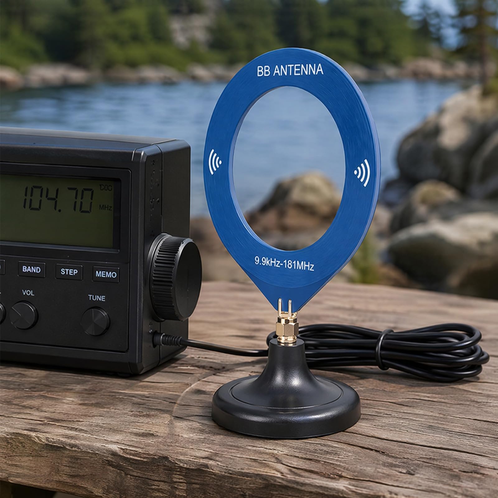 Antena pierścieniowa SMA Donut Podstawa do radia Walkie Talkie SDR 10kHz
