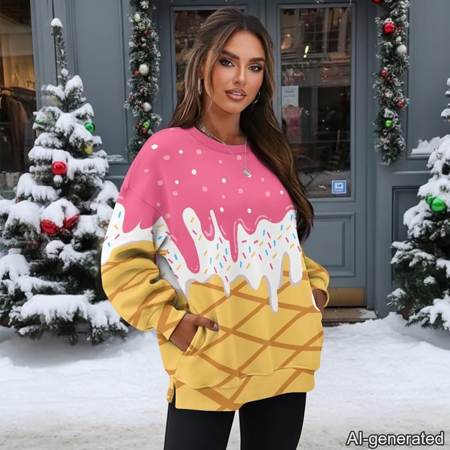Sweatshirts for Women Casual Long Sleeve Shirts Casual Pullover Tops Size S-3XL