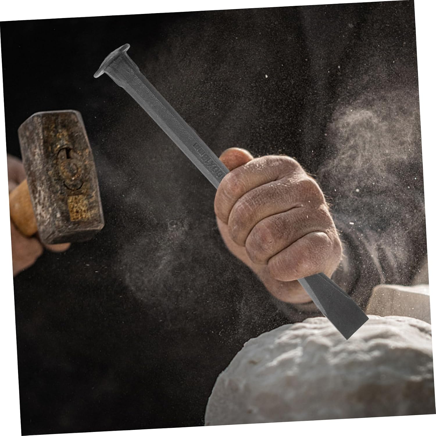 GANAZONO Heavy Duty Masonry Chisel Versatile Woodworking Tool for Carving and Shaping Ergonomic Grip for Reduced Hand Fatigue Precision Processing for Accurate Results for Craftsmen and