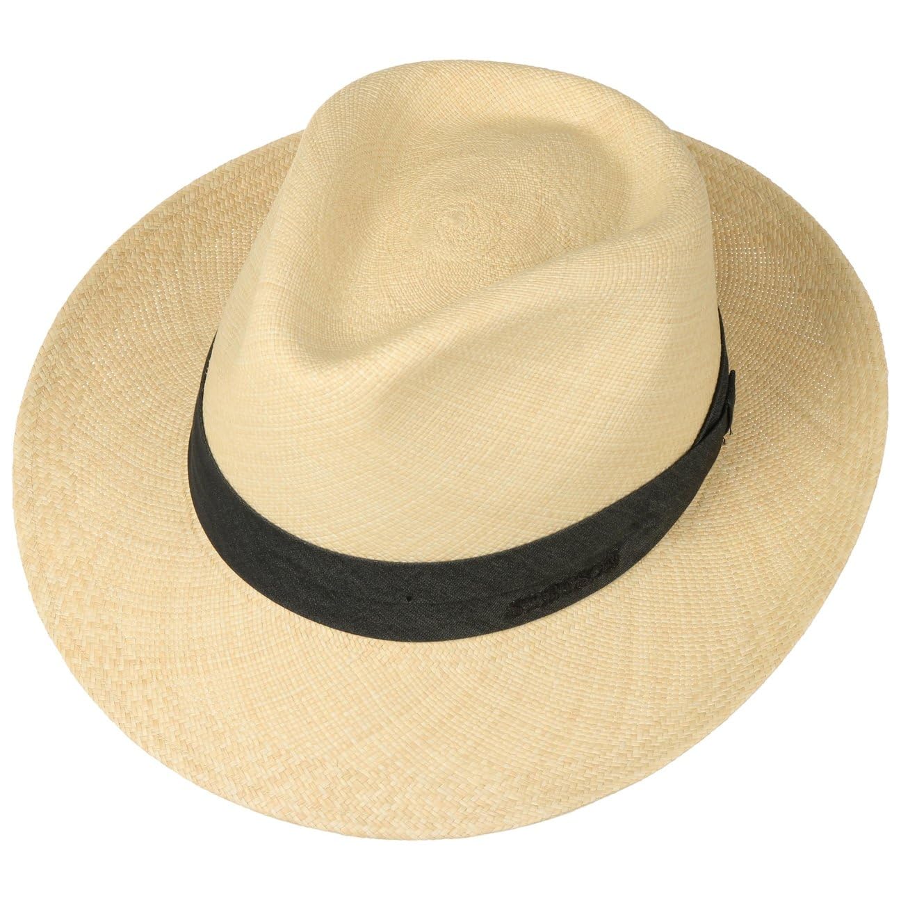 Stetson Jenkins Strohhut Bogarthut Fedora UV-Schutz 40 Made in Italy Herren Frühling Sommer