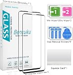 2 Pack Screen Protector for Samsung Galaxy S10 Plus Tempered Glass Film, 3D Curved Full Coverage, Anti Scratch, Case Friendly