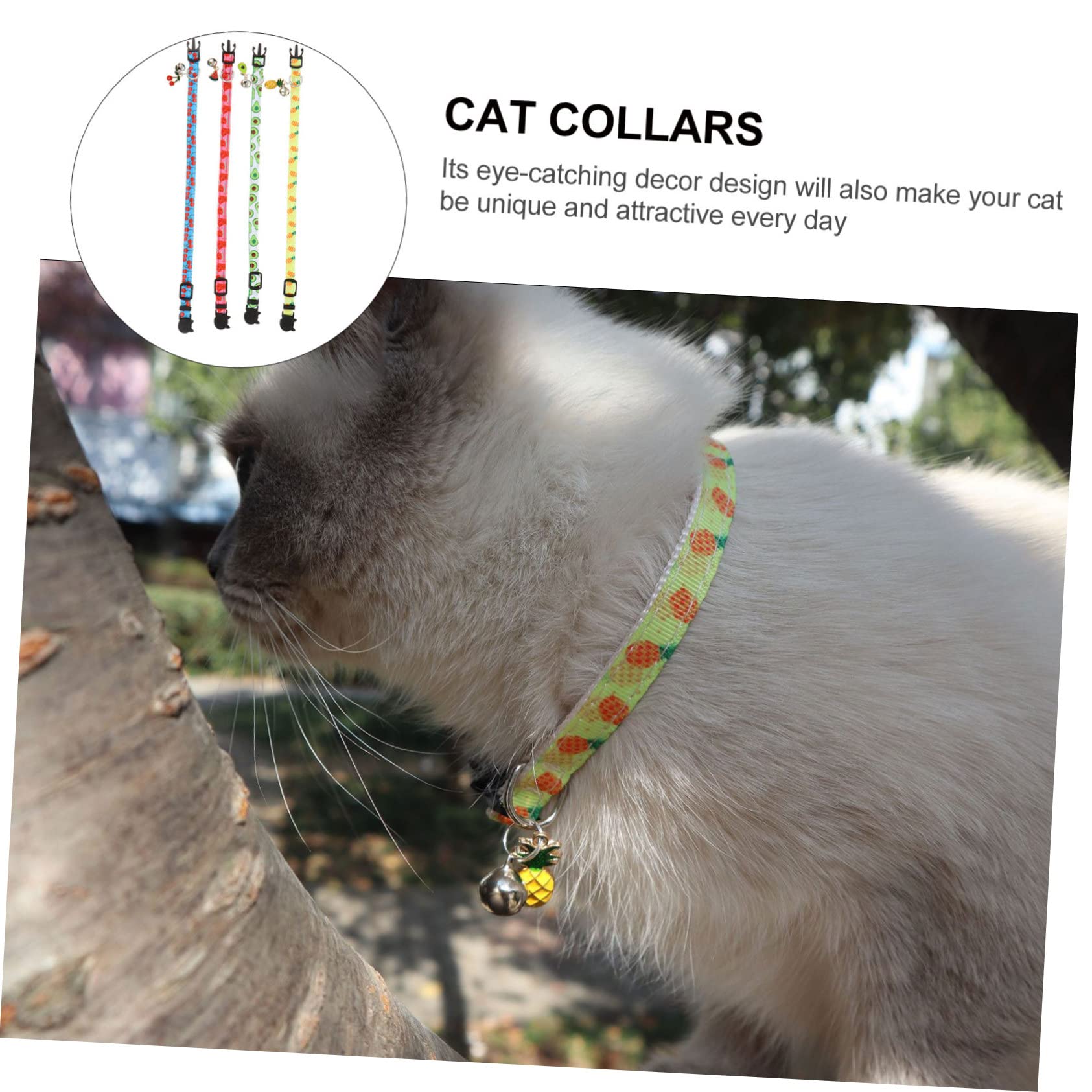 Happyyami 12stücke Teiliges Katzenhalsband Set Mit Einstellbaren Bunten Fruchtigen Designs Inklusive Glöckchen Für Katzen Und Kleine Hunde Perfektes Zubehör Für Jeden Tag Oder Besondere