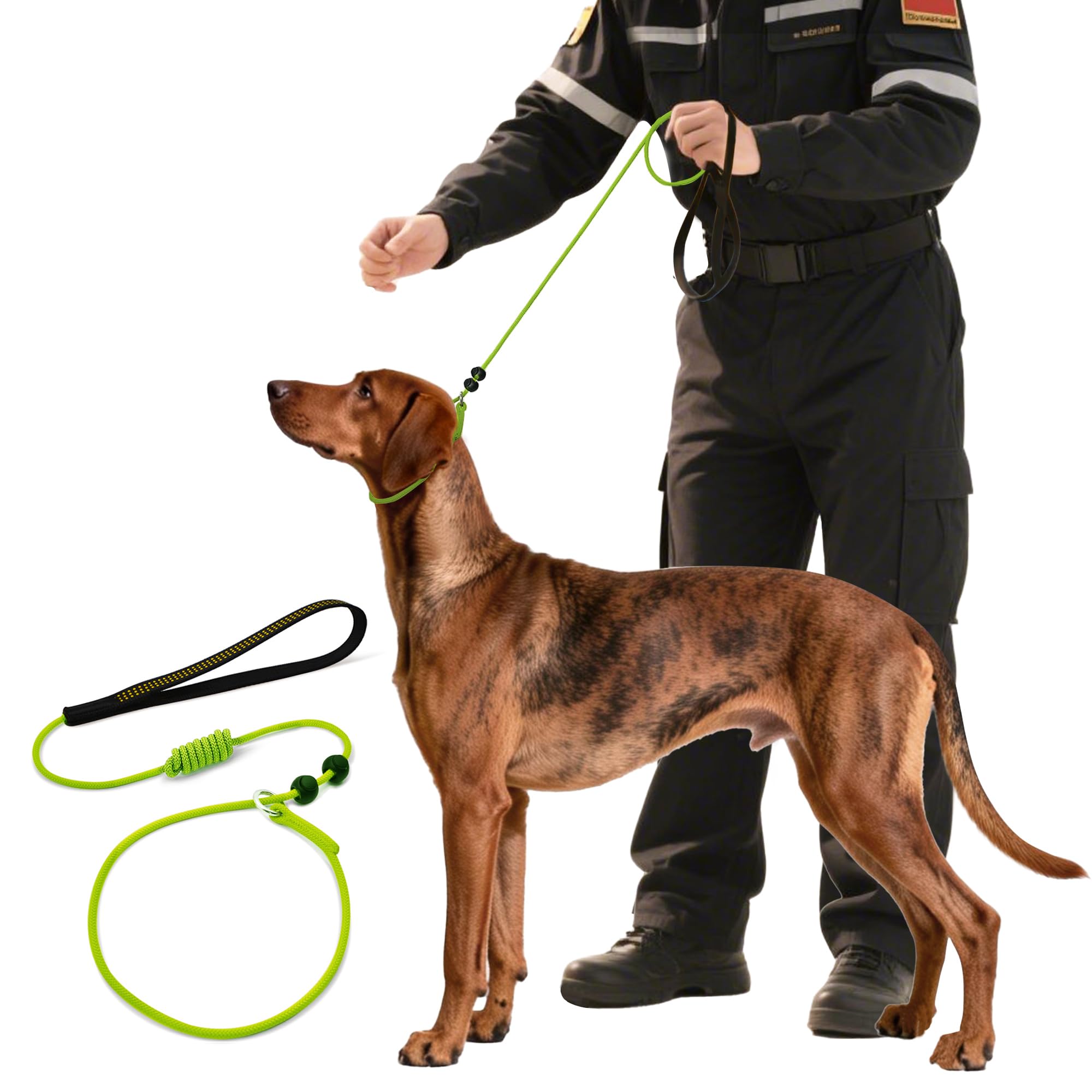 BeauGo|Dog Leash Slip Lead|Dog Training Leash,Trainer Rope Designed for DogTraining and NGKC Competition,No Pull Dog Lead & Collar,Trainer Rope for