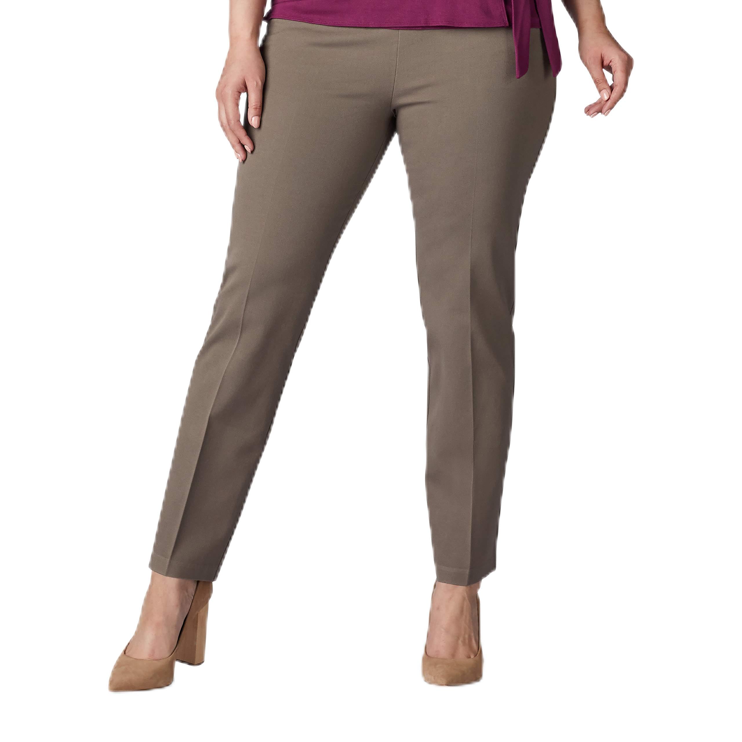 Lee Womens Plus Size Sculpting Slim Fit Slim Leg Pull on PantPants