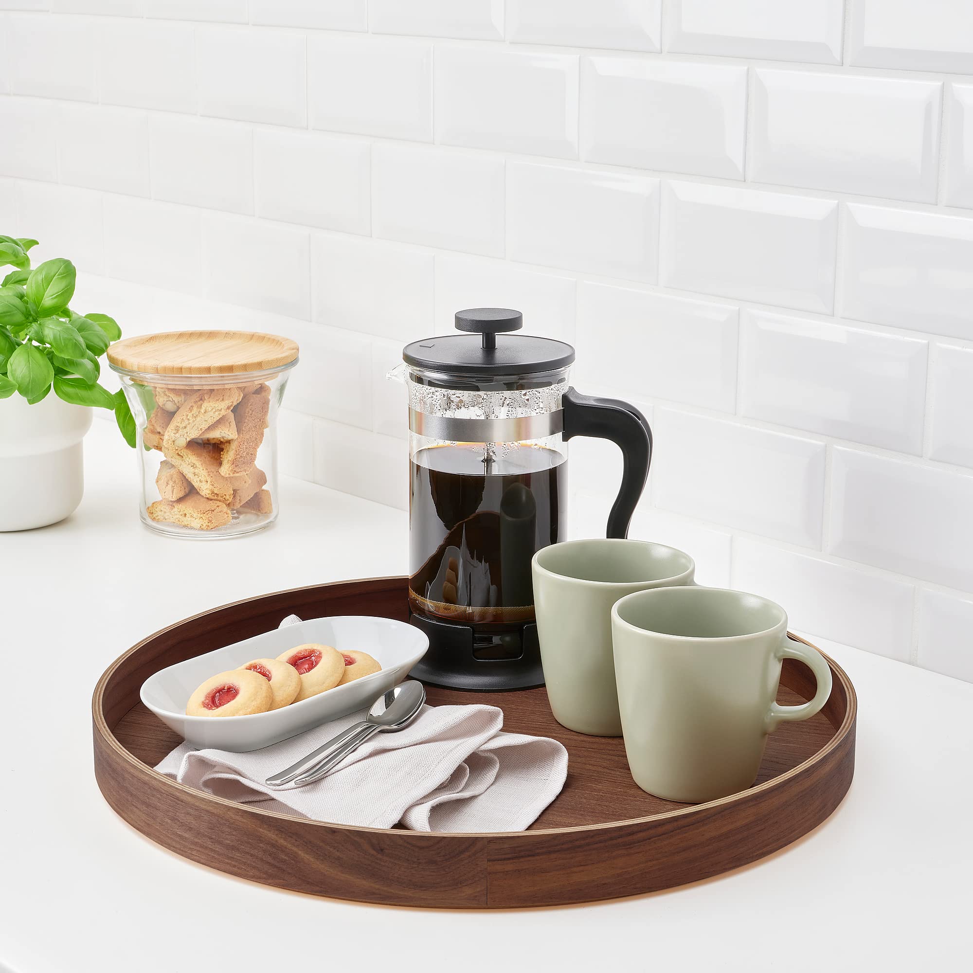 IKEA OMBONAD Tablett, 42 cm, Walnuss