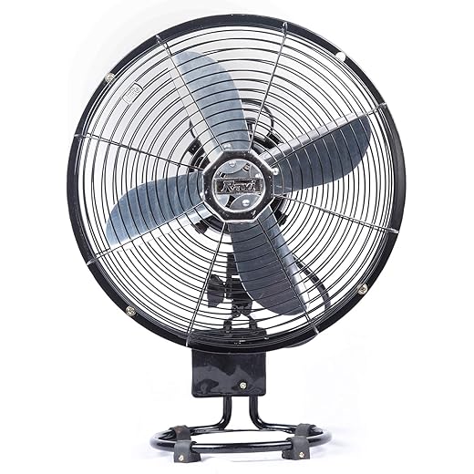 Ravi Minio Hi-Speed Electric Fan for Personal Use | Superior Air Delivery with 2600 RPM | Wide 250mm Sweep | Corded, Portable & Compact Design | Made in India | Glossy Black